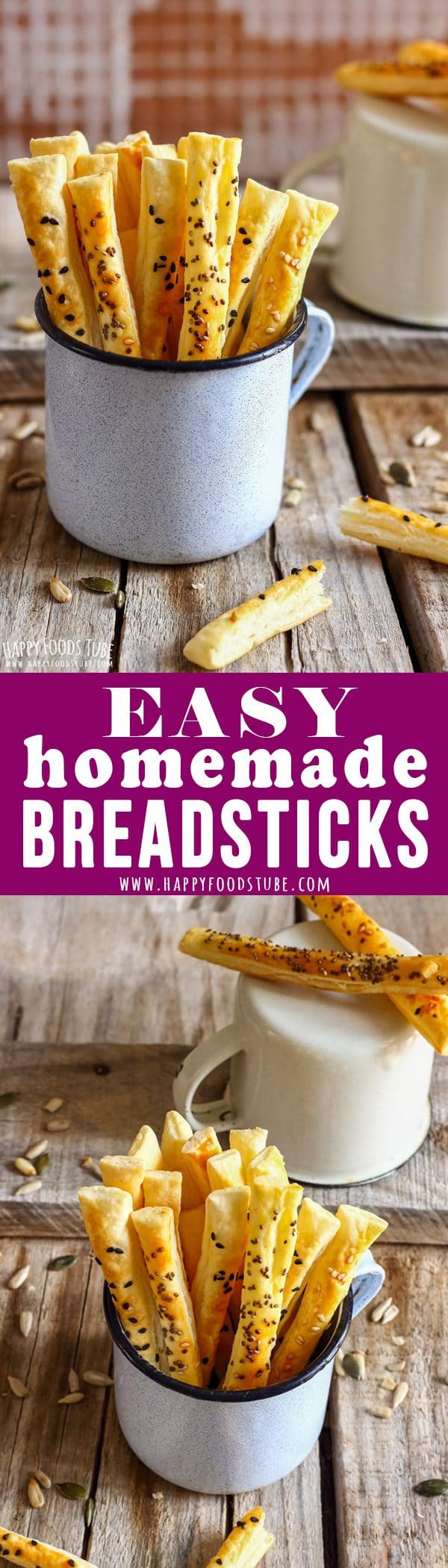 Easy Homemade Breadsticks Picture Collage