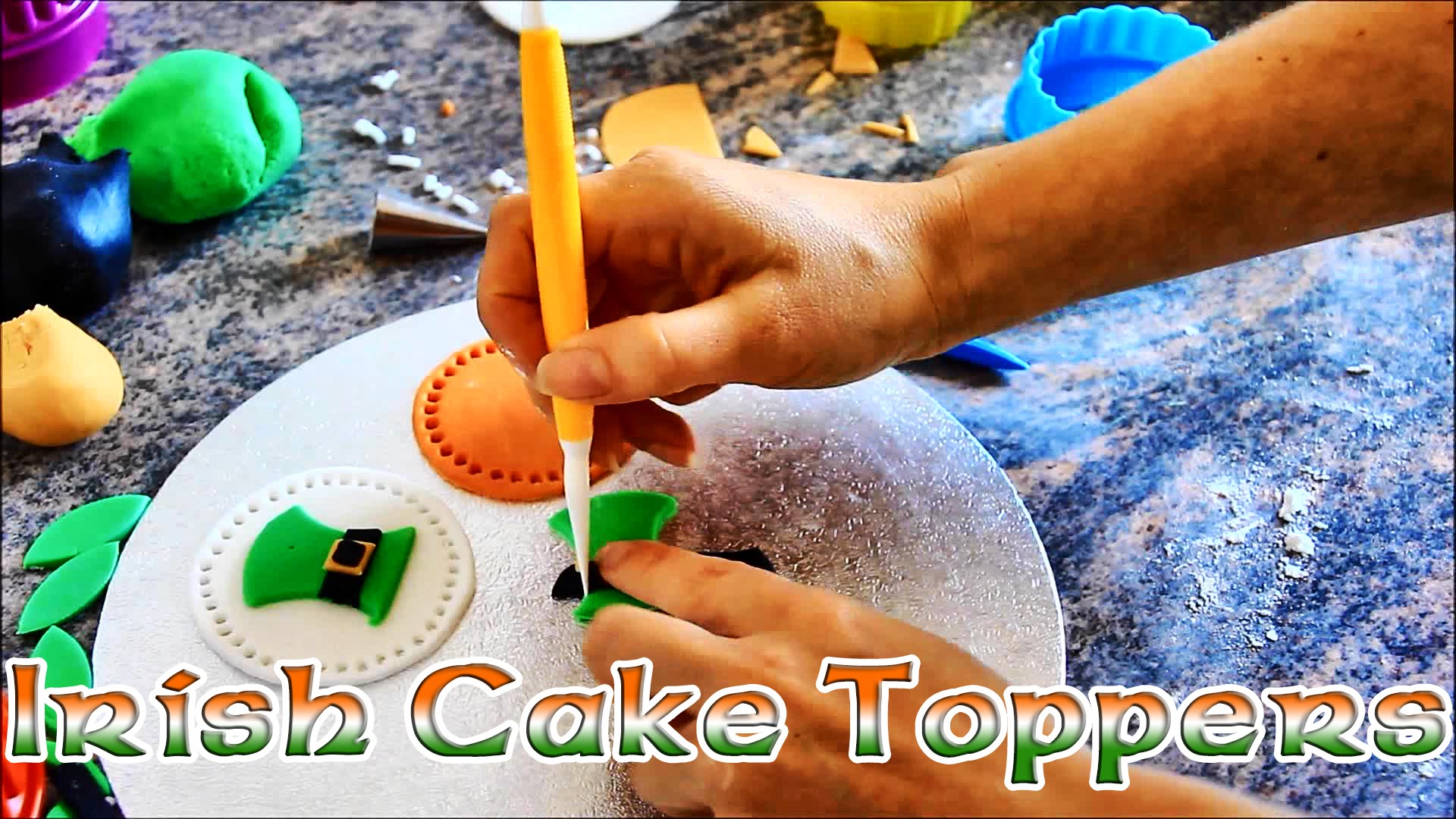 How to make Irish Flag Cake Decorations for St. Patrick's