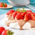 Hazelnut Pavlova Cake with Strawberries Picture