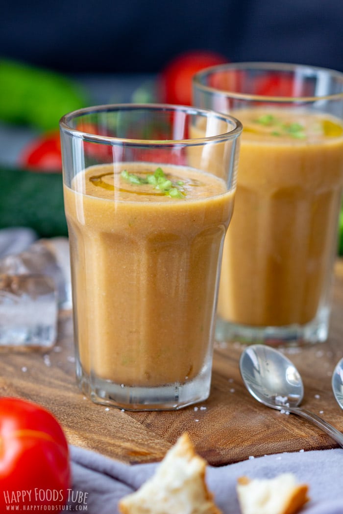 Chilled Tomato Gazpacho Soup