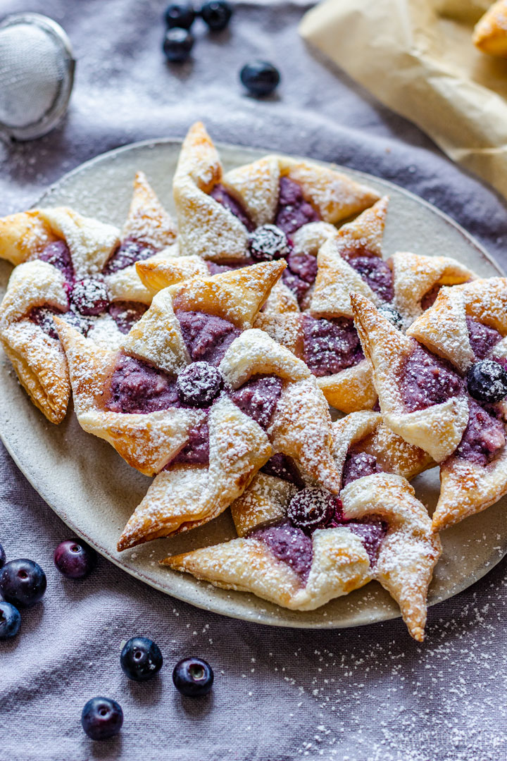 Homemade Blueberry Danish Pinwheels