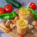 Homemade Tomato Gazpacho Soup