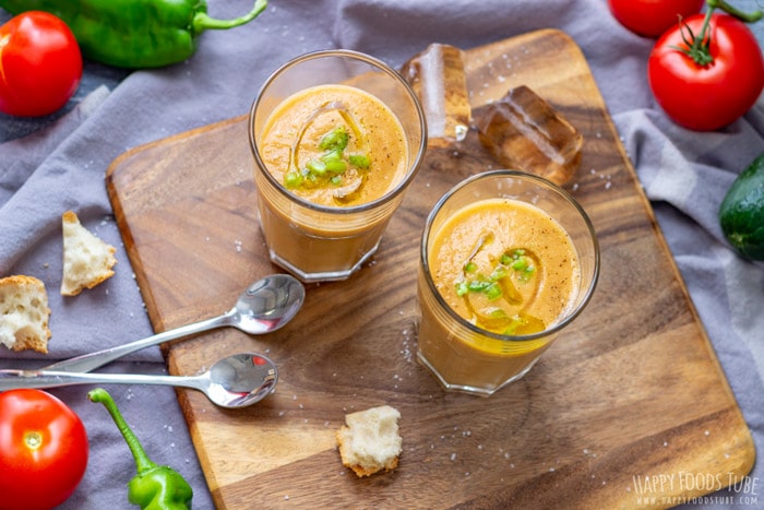 Traditional Spanish Tomato Gazpacho Soup