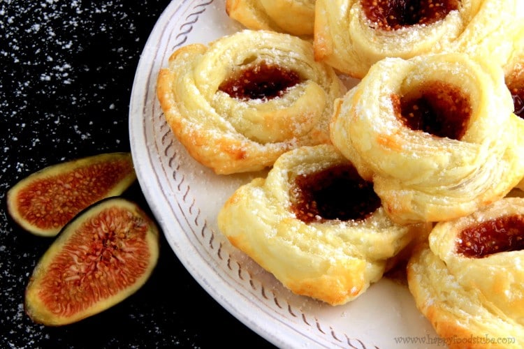 Fig Puff Pastry Roses