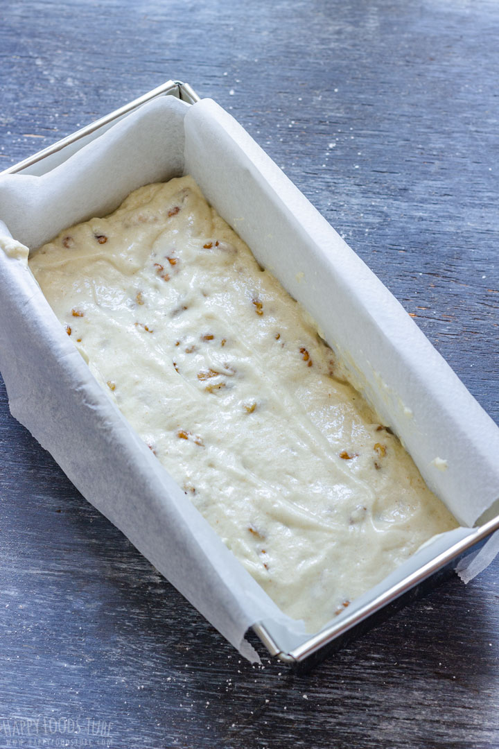 Biscotti in the baking tin