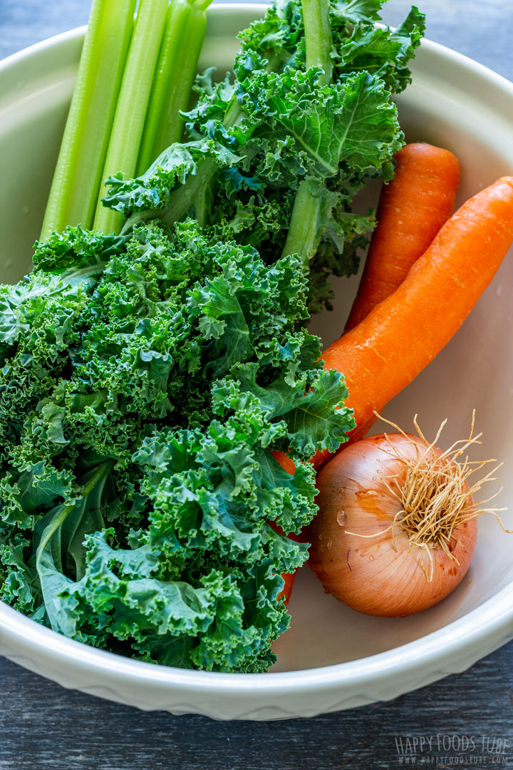 Fresh vegetables for minestrone