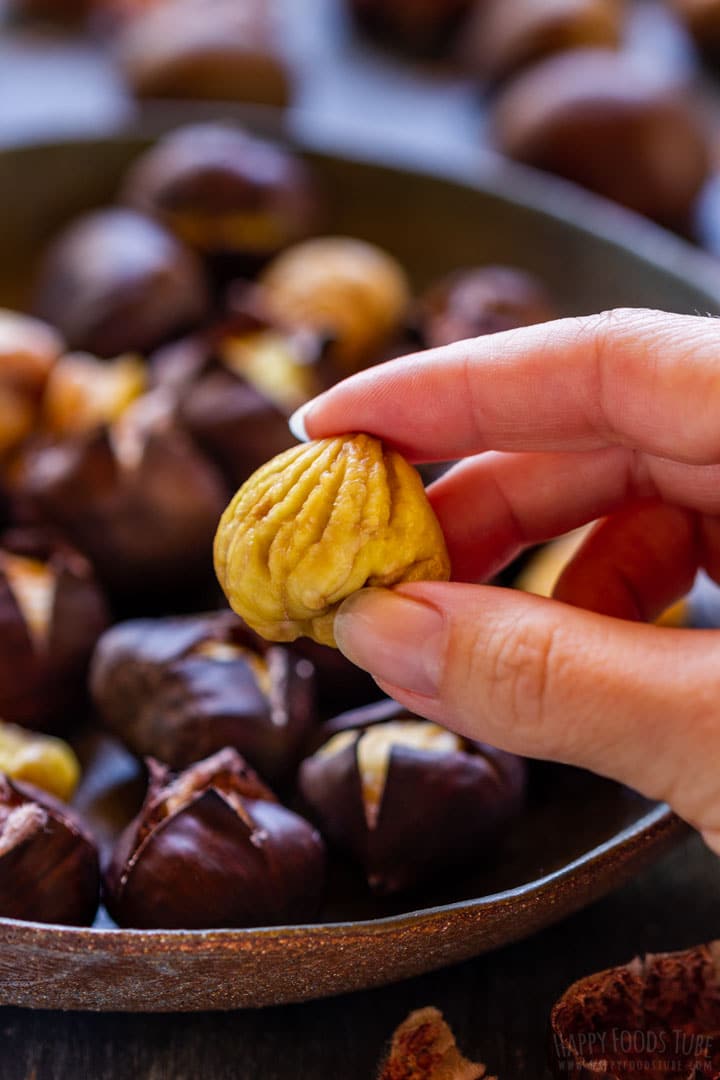 Peeled roasted chestnuts