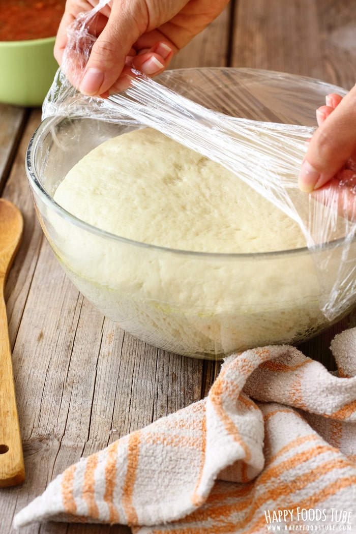 Step by step how to make Homemade Pizza Dough from scratch