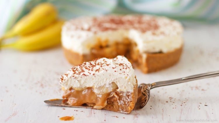 Banana Banoffee Pie Slice Picture