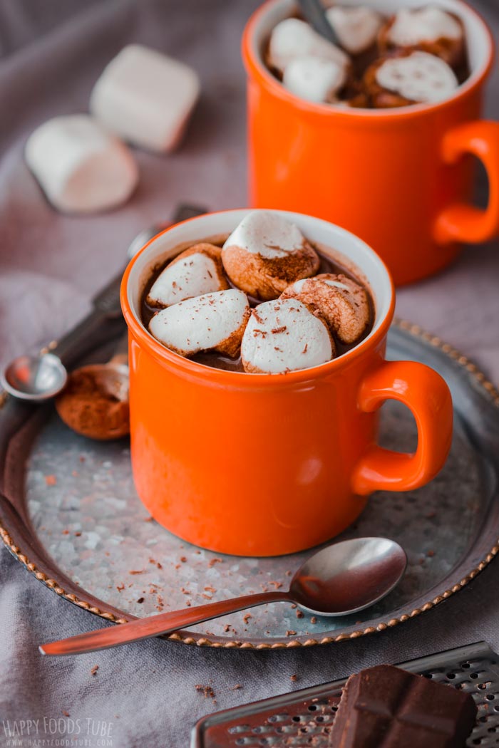 Hot Chocolate Spiked with Rum