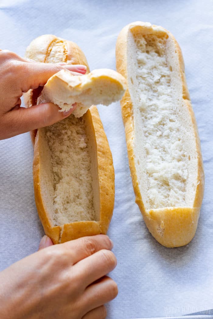 Breakfast Boat Recipe (Breakfast Stuffed Baguette) Happy Foods Tube