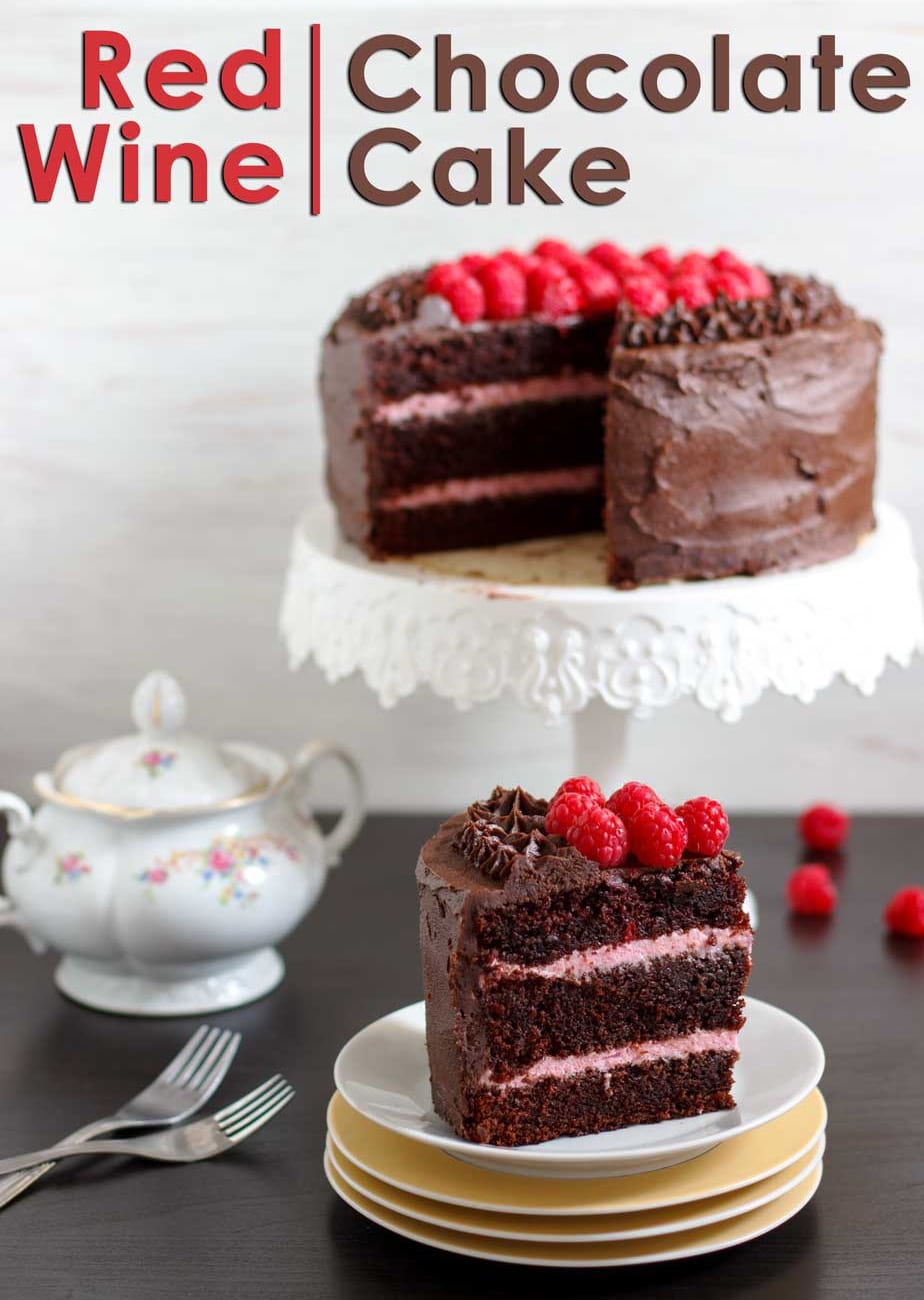 Red Wine Chocolate Raspberry Cake Recipe Happy Foods Tube