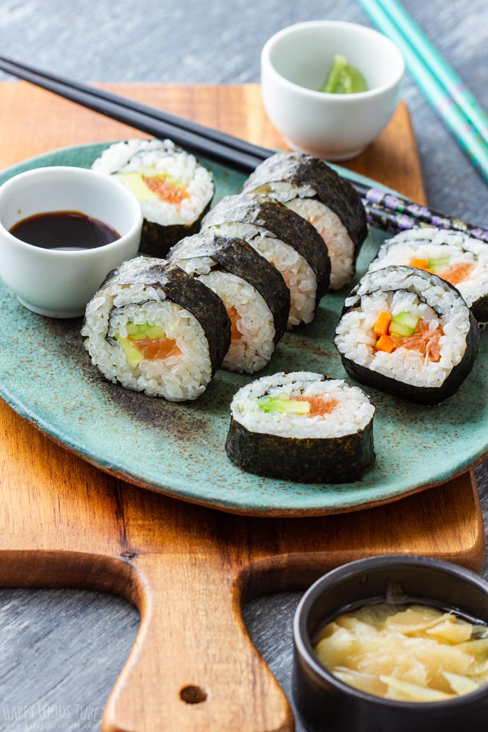 Simple Homemade Nori Sushi Rolls Recipe