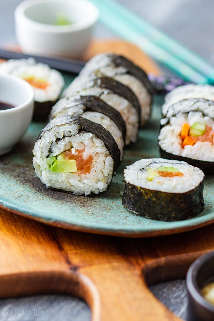 Homemade Sushi on the Plate