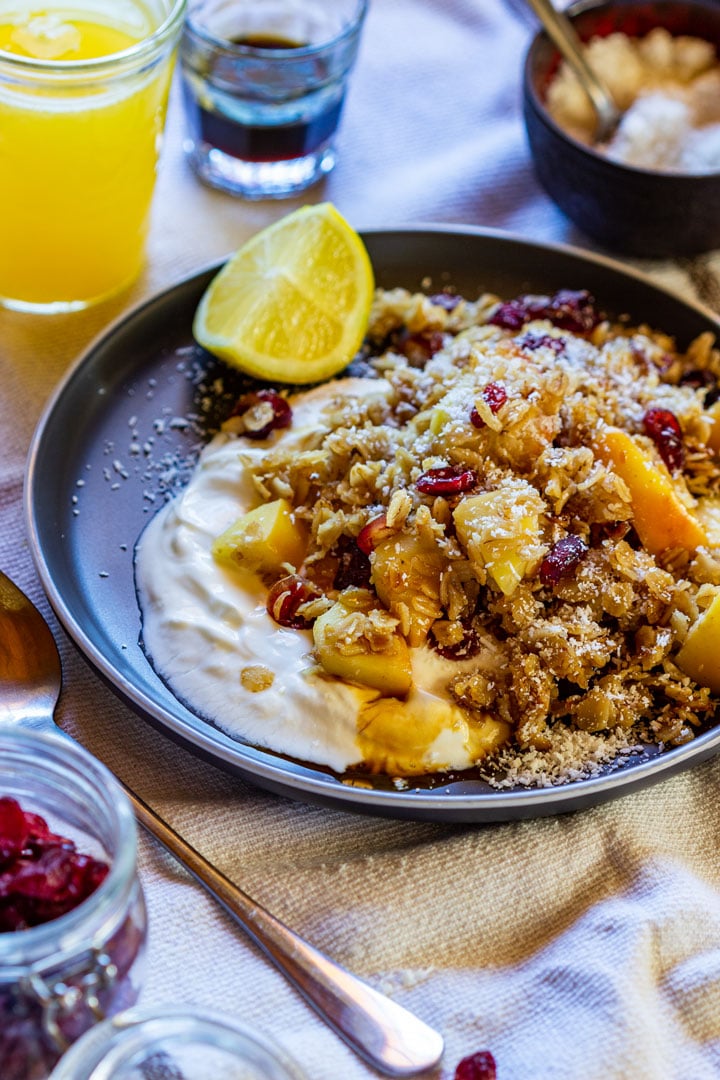 Homemade toasted oatmeal