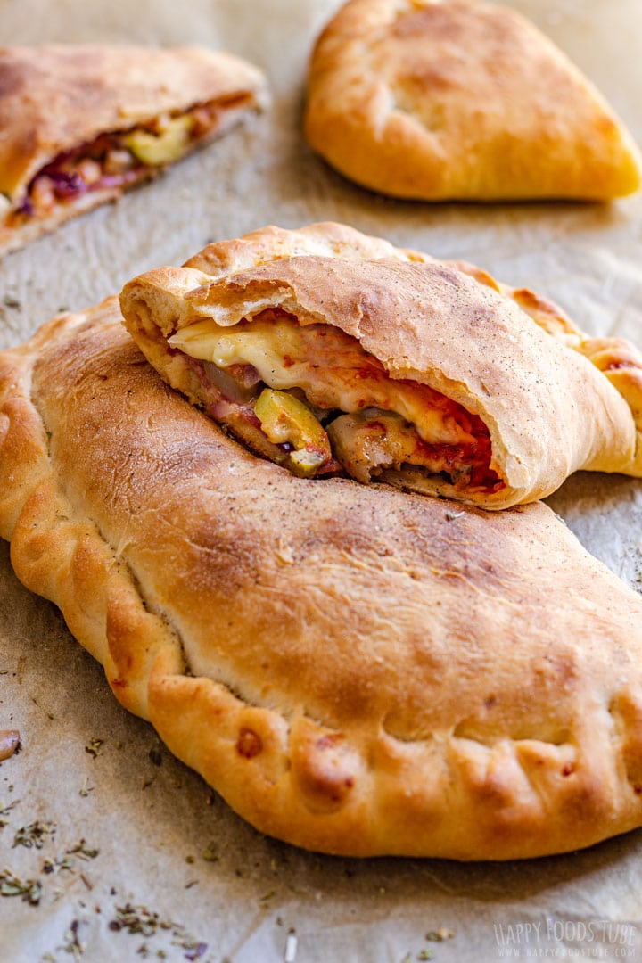 Easy Calzone Pizza Recipe Happy Foods Tube