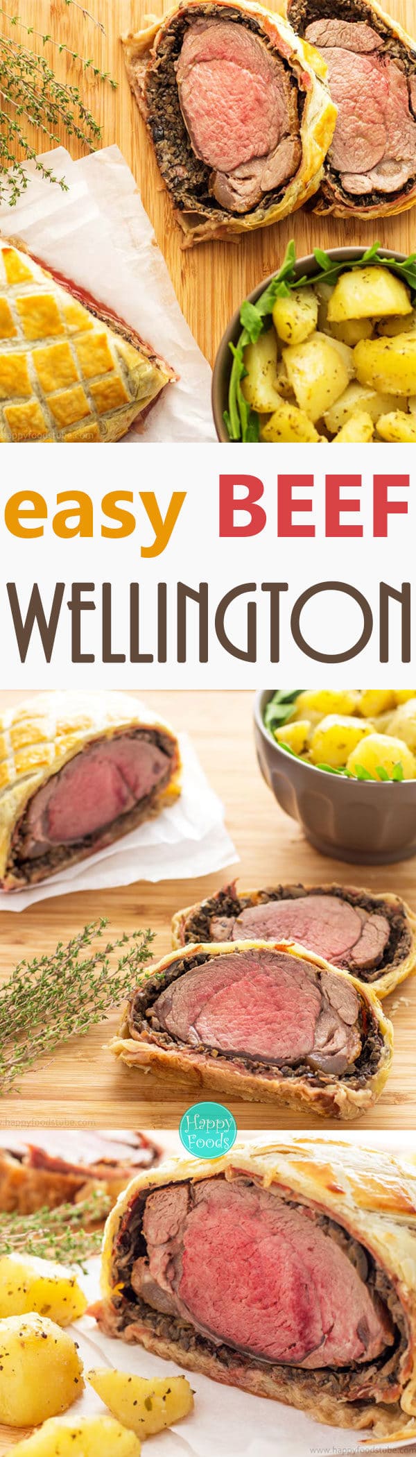Easy Beef Wellington with Mushroom & Jamón - Fine Dining, Classical British Food, Home Cooking, Best Beef Wellington, Recipe | happyfoodstube.com