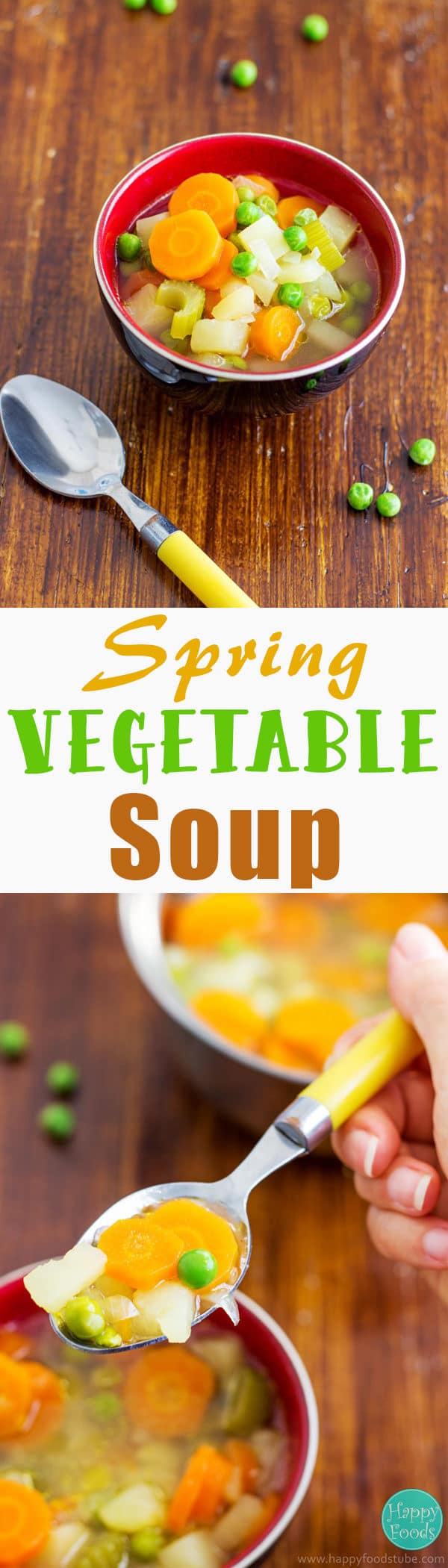 5Ingredient Spring Vegetables Soup Recipe Happy Foods Tube