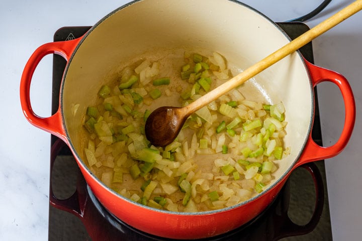 Step one how to make spring vegetable soup at home