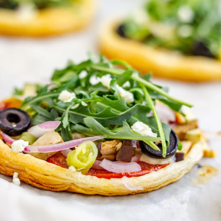 Mini Vegetarian Puff Pastry Pizzas Recipe Happy Foods Tube