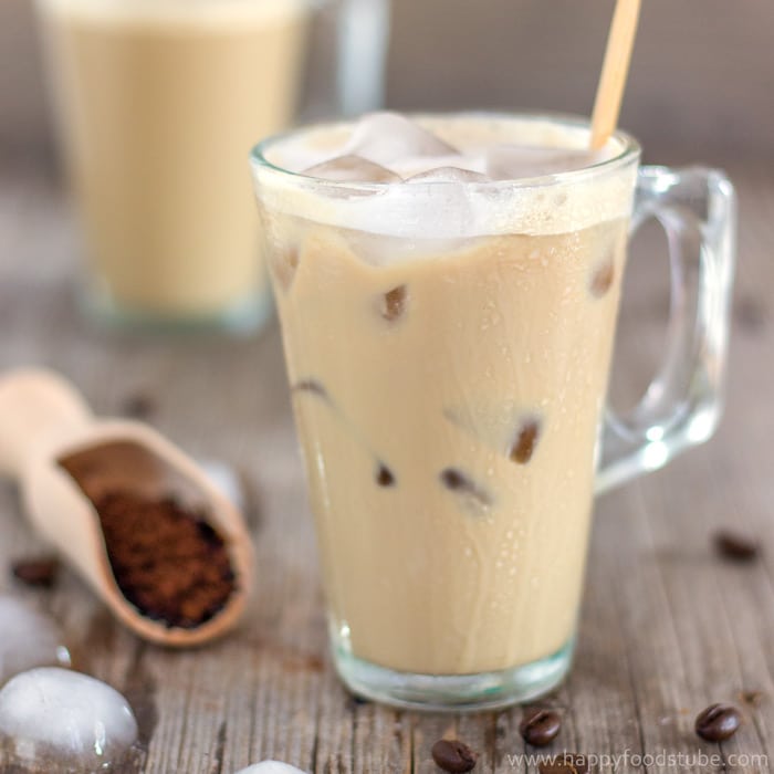 Super Easy 1 Minute Instant Iced Coffee Recipe ❤ | happyfoodstube.com