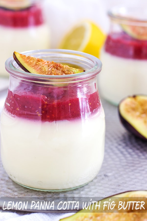 Lemon Panna Cotta with Fig Butter Recipe