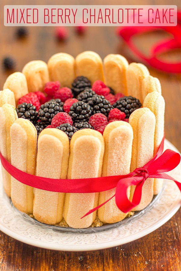 Easy Mixed Berry Charlotte Cake Recipe