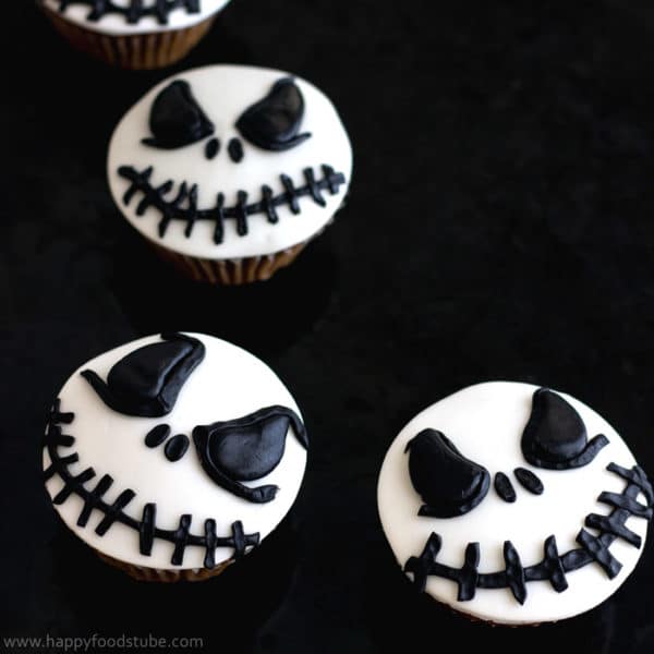 Halloween Jack Skellington Cupcake Toppers