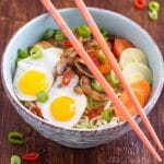 Homemade Vegetable Ramen with Quail Eggs Picture
