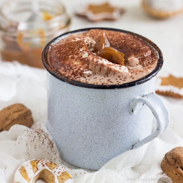 Creamy Dulce de Leche Hot Chocolate