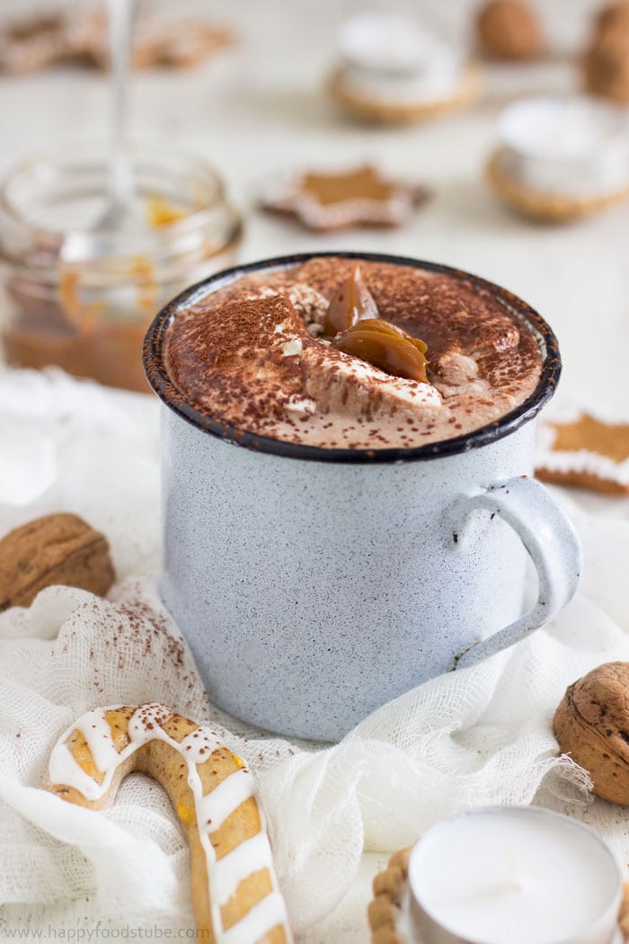 Dulce de Leche Hot Chocolate Recipe - Happy Foods Tube