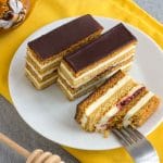 Honey Cake Slices - Slovakian Petit Fours | happyfoodstube.com