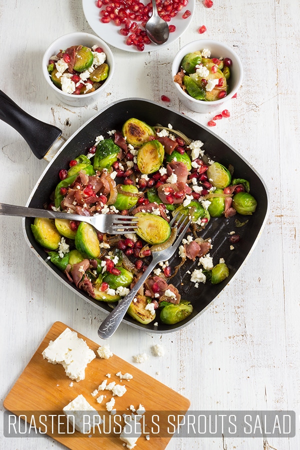 Roasted Brussels Sprouts Salad with Prosciutto Recipe