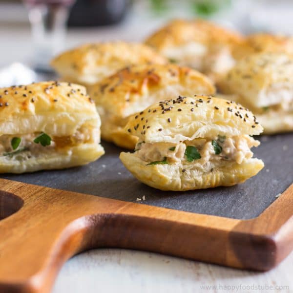 Mango Chicken Puffs Appetizers