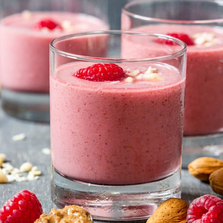 DairyFree Raspberry Smoothie Recipe Happy Foods Tube