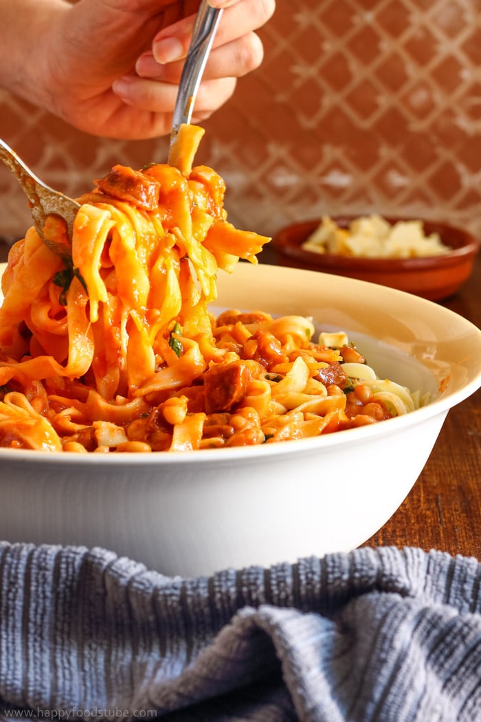 10-Minute-Baked-Bean-Pasta-Sauce