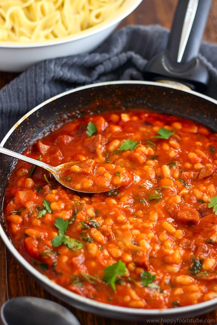 10-Minute-Baked-Bean-Pasta-Sauce