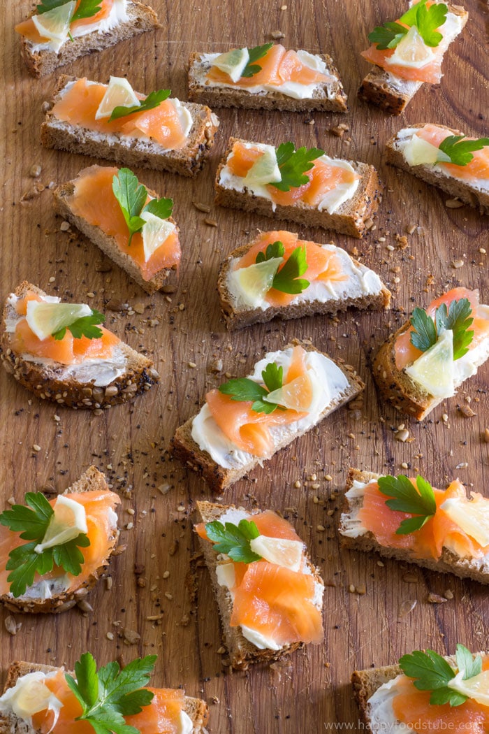 Smoked Salmon Appetizer Bites