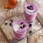 Blueberry Coconut Milk Smoothie with Oats Image