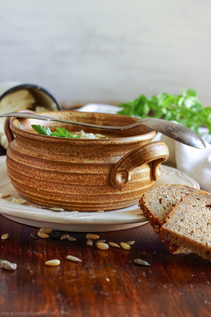 Bowl of soup on the table