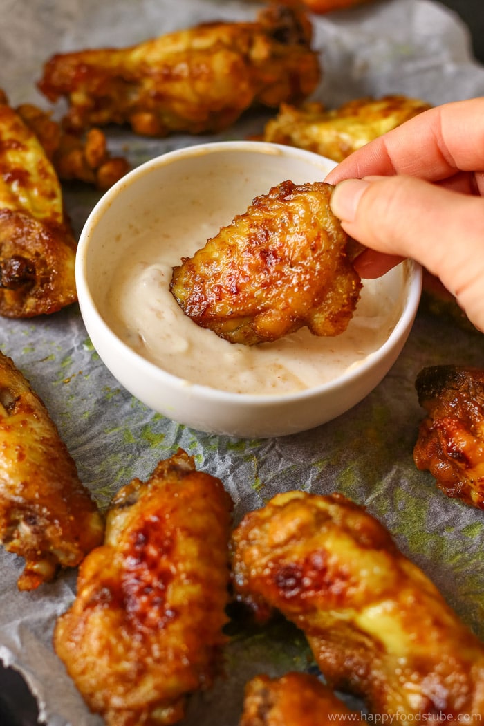 Baked Curry Chicken Wings with Mango Chutney Picture