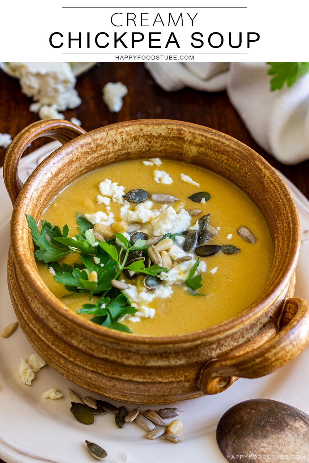 Creamy Chickpea Soup Recipe (Vegan & DairyFree) Happy Foods Tube