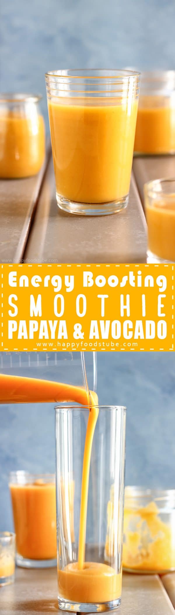 Energy Boosting Smoothie with Papaya & Avocado Recipe