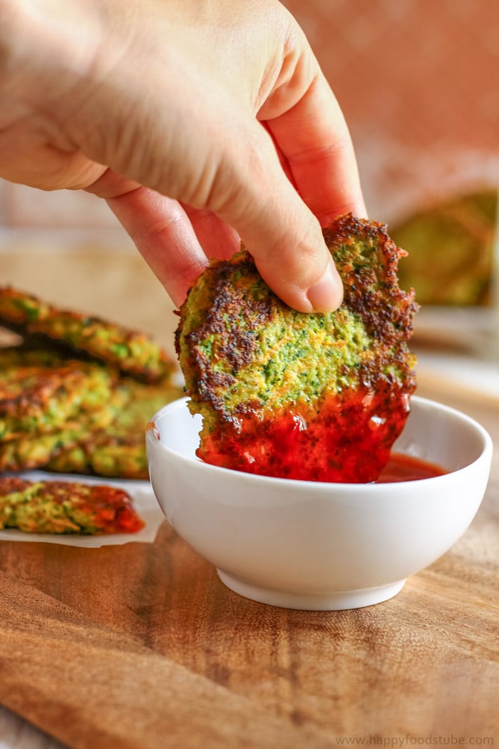 Fluffy Carrot Broccoli Fritters Pic