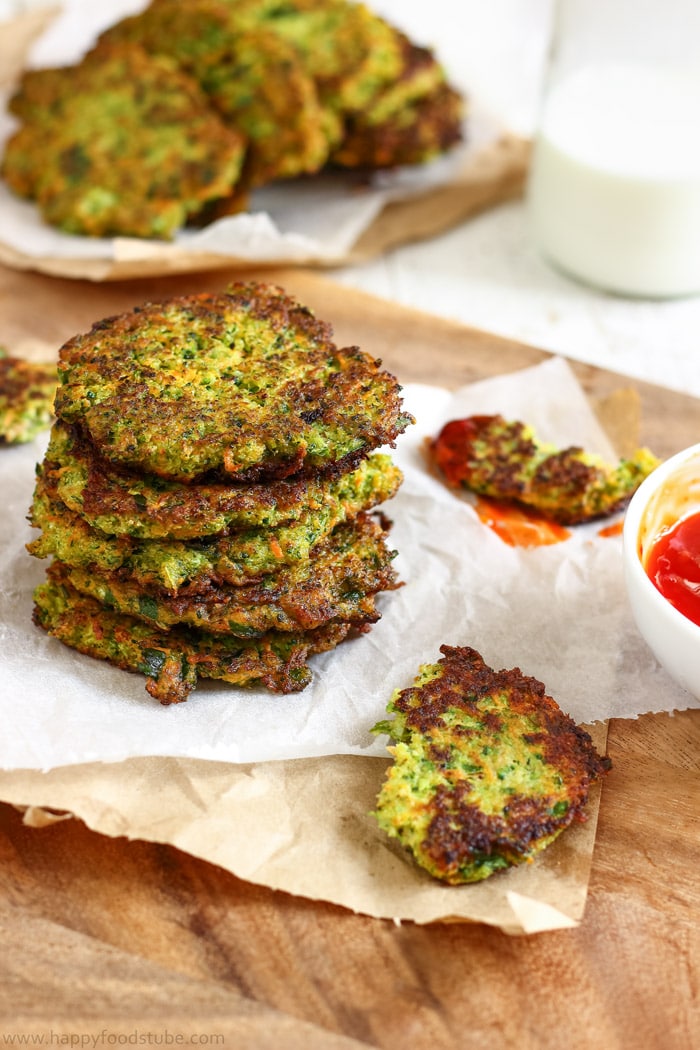 Fluffy Carrot Broccoli Fritters Pictures