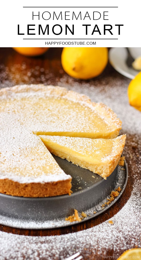 Homemade lemon tart pin