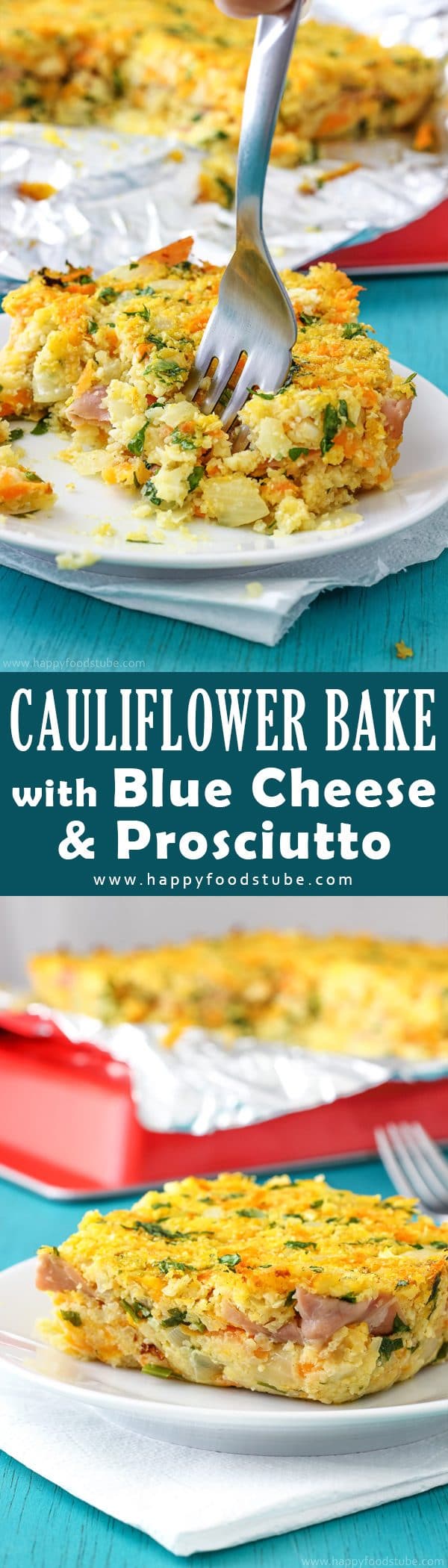 Cauliflower Bake with Blue Cheese & Prosciutto Recipe Picture