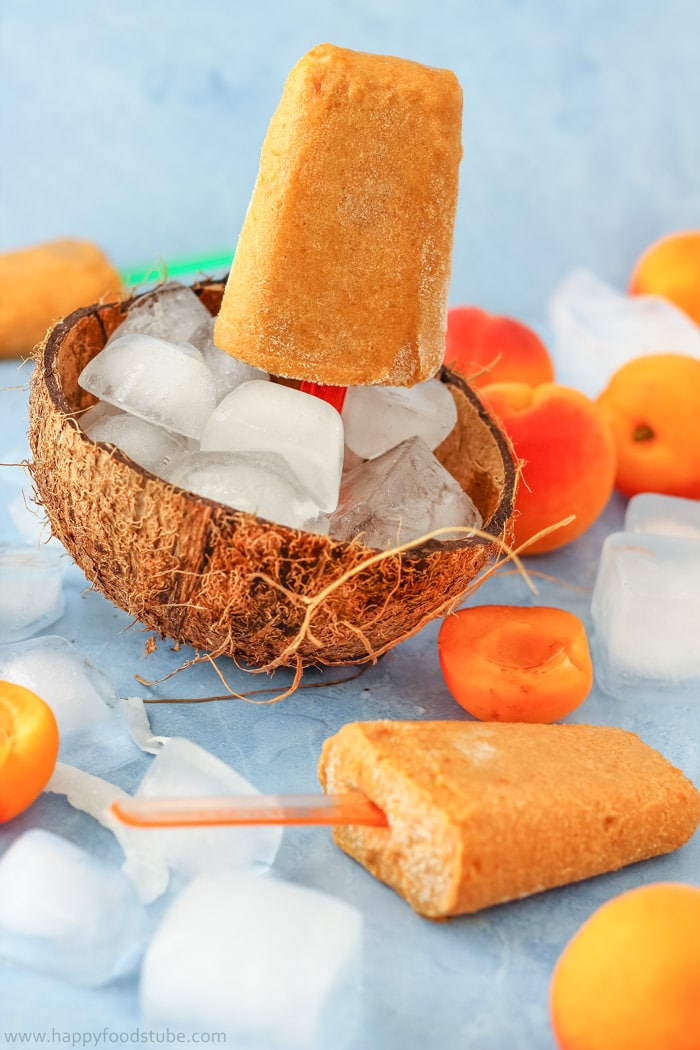 Apricot Coconut Popsicles Picture