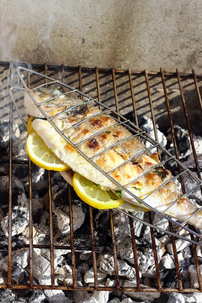 Grilled Whole Fish with Italian Bread Salad Photos