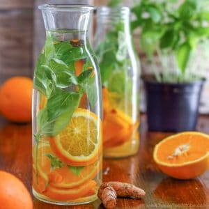 Orange Basil Infused Water Image